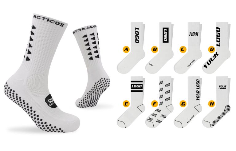 Custom Logo Terry Cotton Grip Socks Football Athletic Made Anti Slip Sport Football Socks