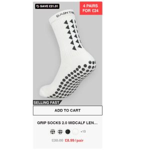 Gain The Edge grip socks