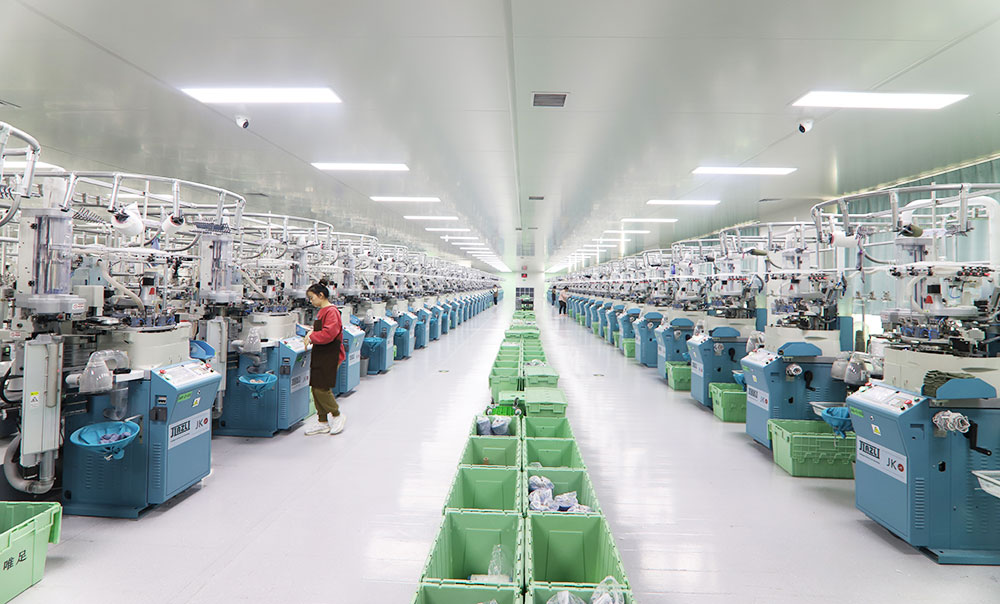 The Sock Production Bases in China