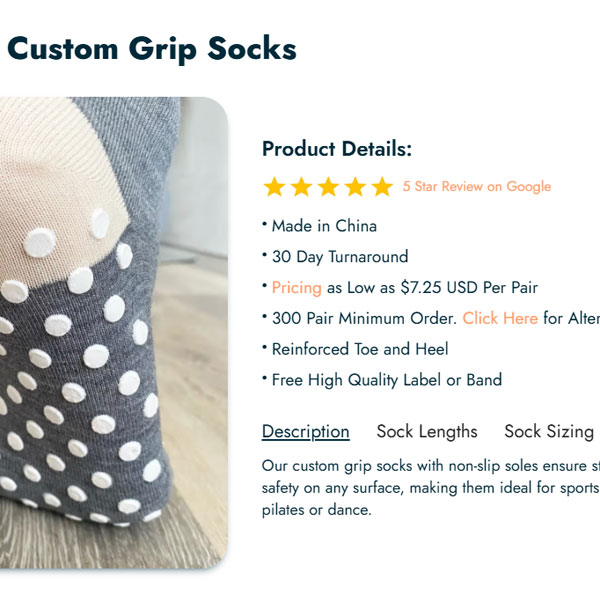 Design Your Own Grip Socks by ONLINE STORE