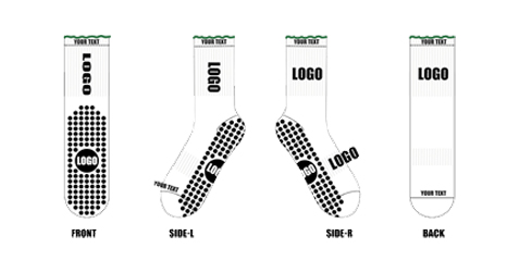 sock template-CUSTOM GRIP SOCKS MOCKUP