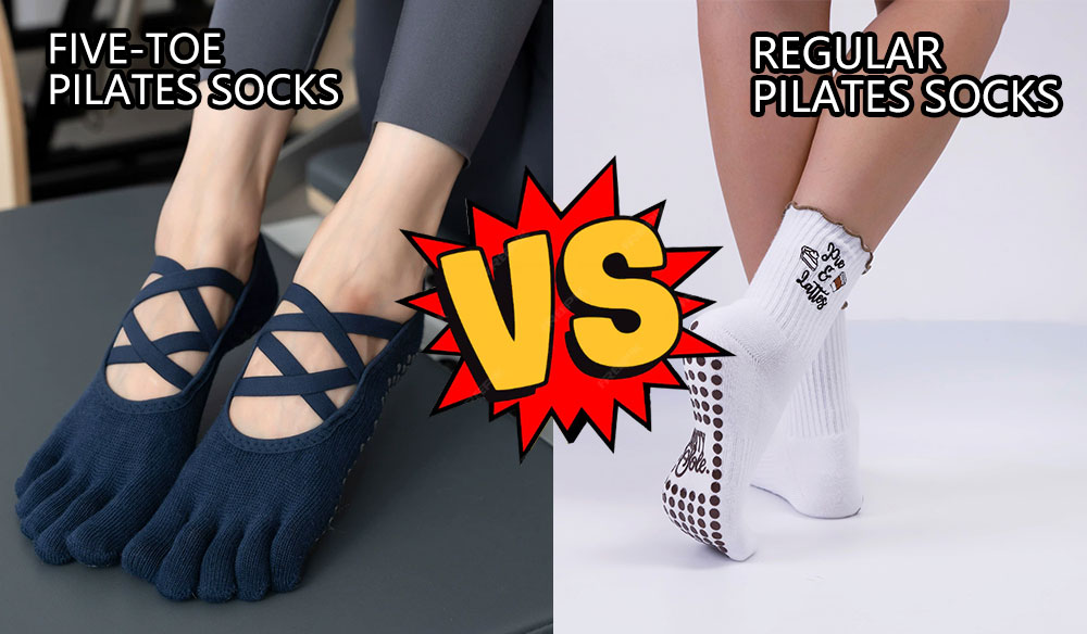 Five-Toe Pilates Socks vs. Regular Pilates Socks