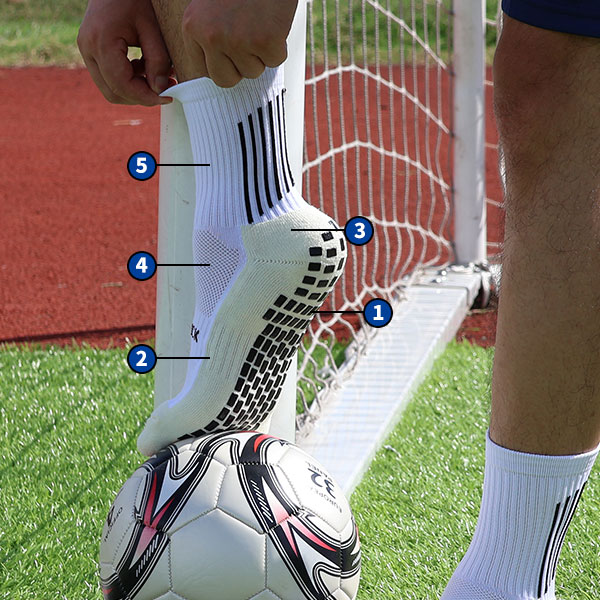 Core Functional Area of Anti-Slip Socks