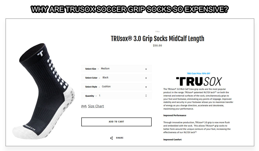 Why are Trusox Soccer Grip socks so Expensive?